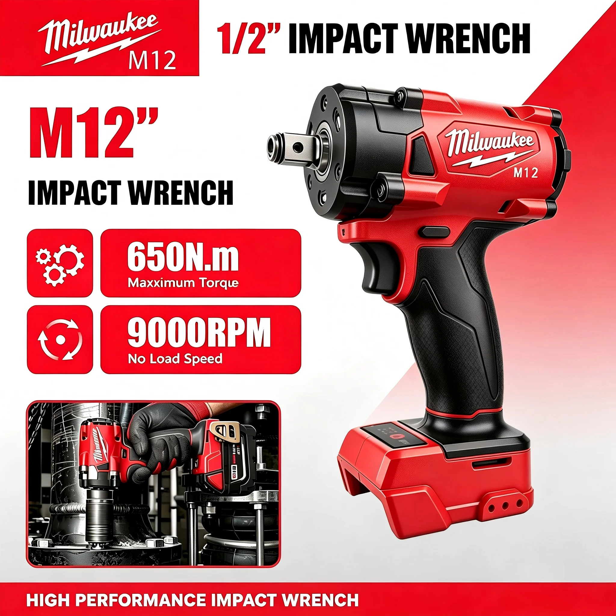 Milwaukee Drill M12 Fuel - Milwaukee M12 1/2' M18 FUEL Bürstenloser