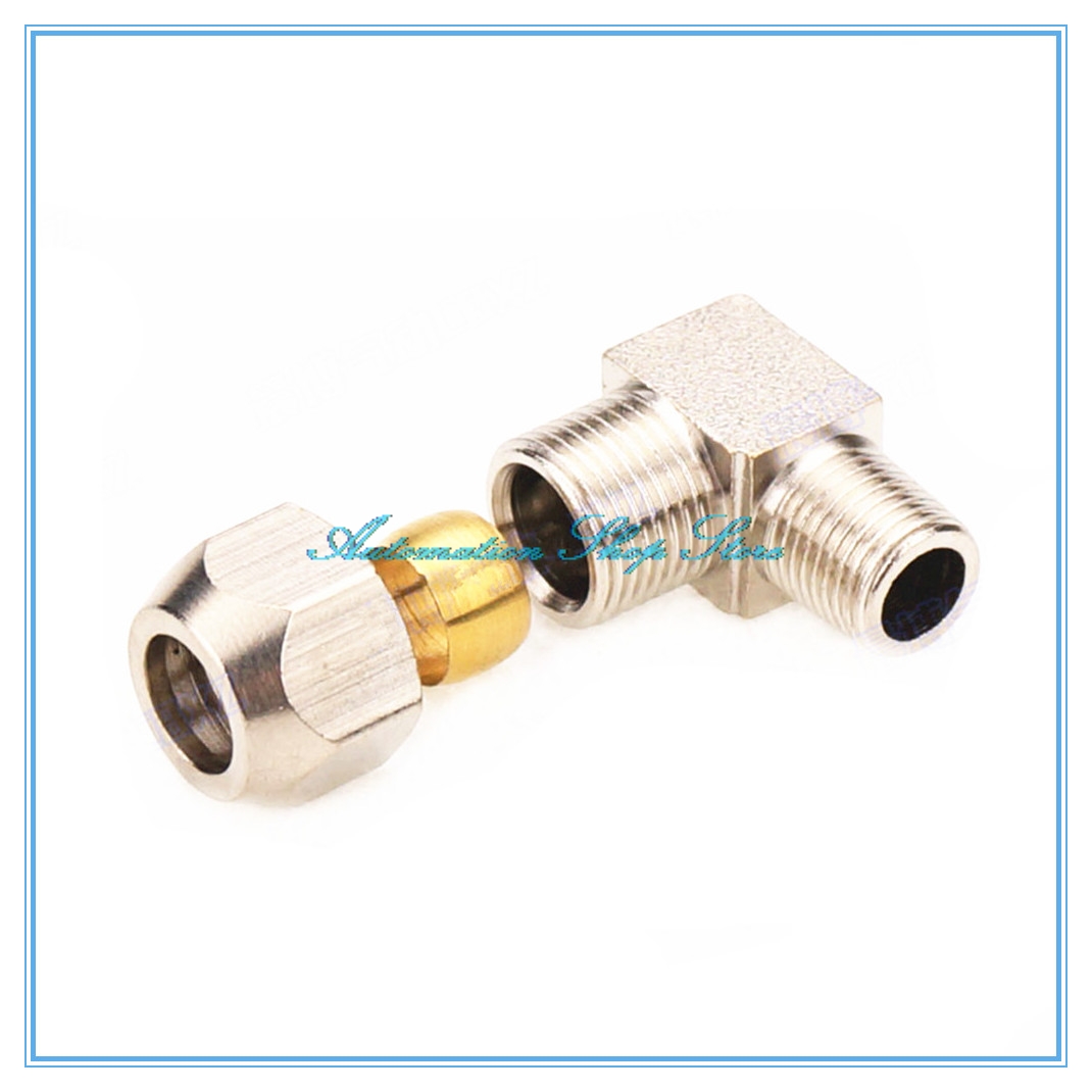 Compression Fitting Brass - Pneumatische fittings Außengewinde Ellenbogen Messing Fit